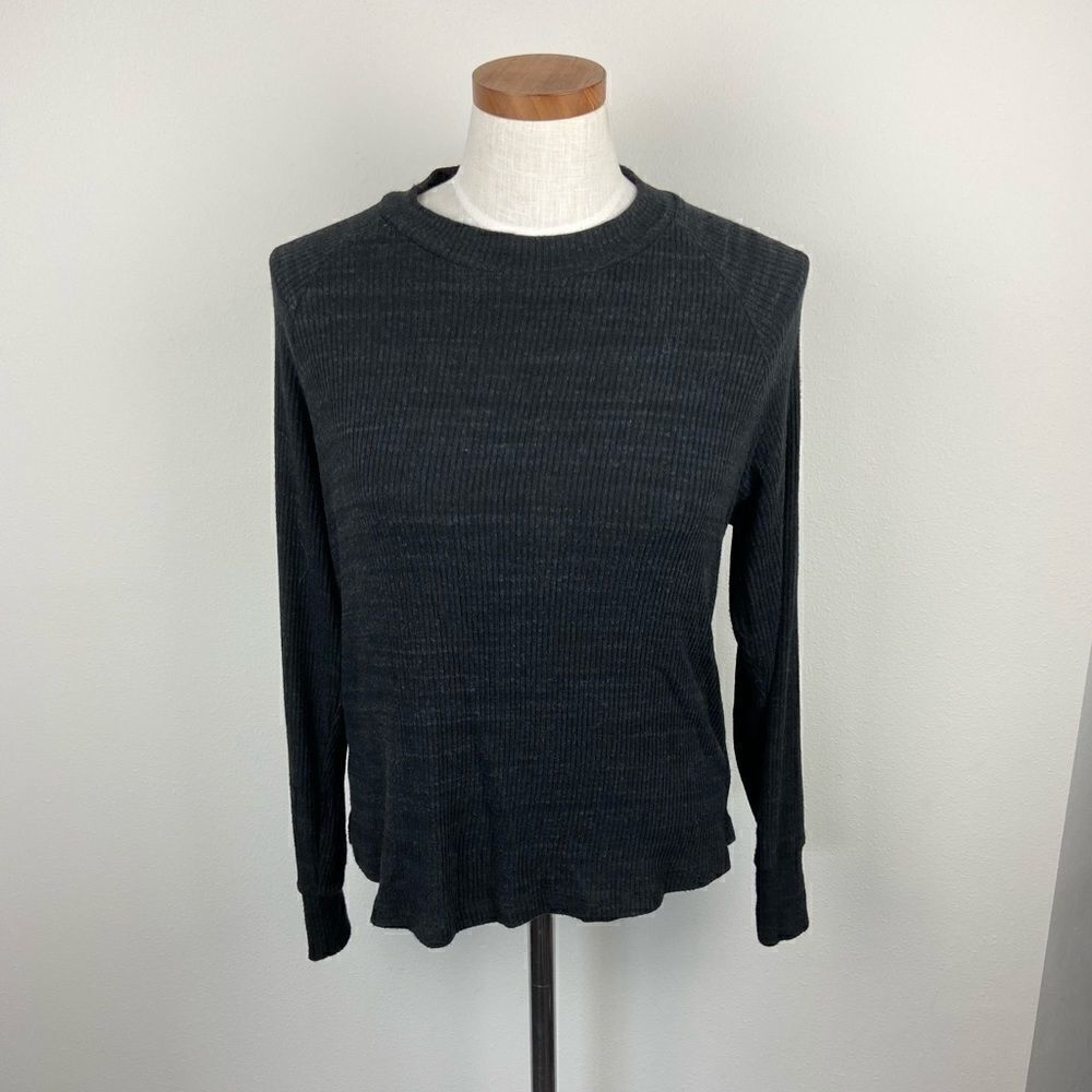 LNA Open Back Ribbed Sweater